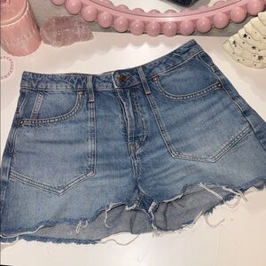 We The Free Light Blue Jean Shorts